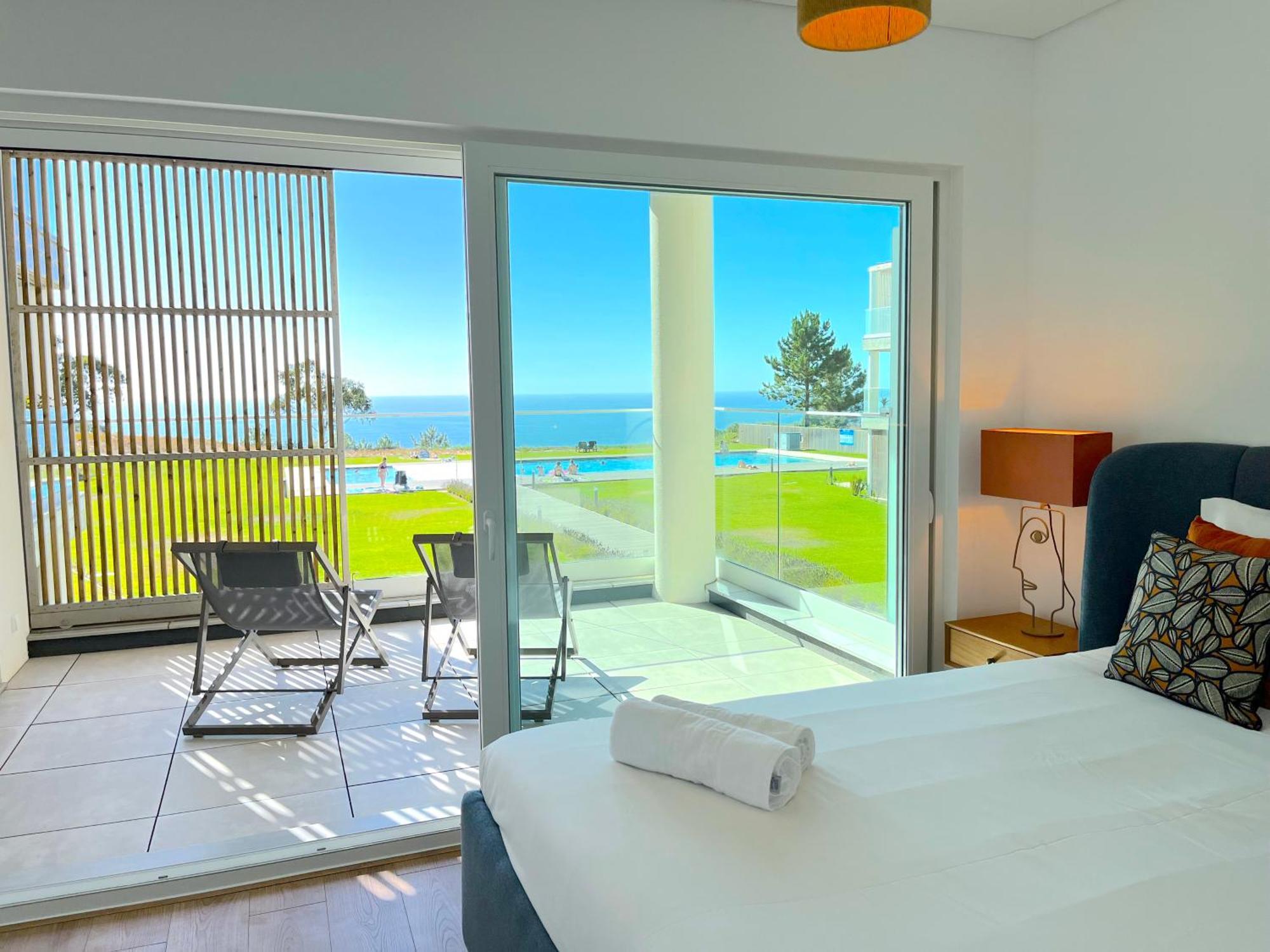 Mar A Vista - Condominium With Pool, Gym And Sea Views Nazaré Exterior photo